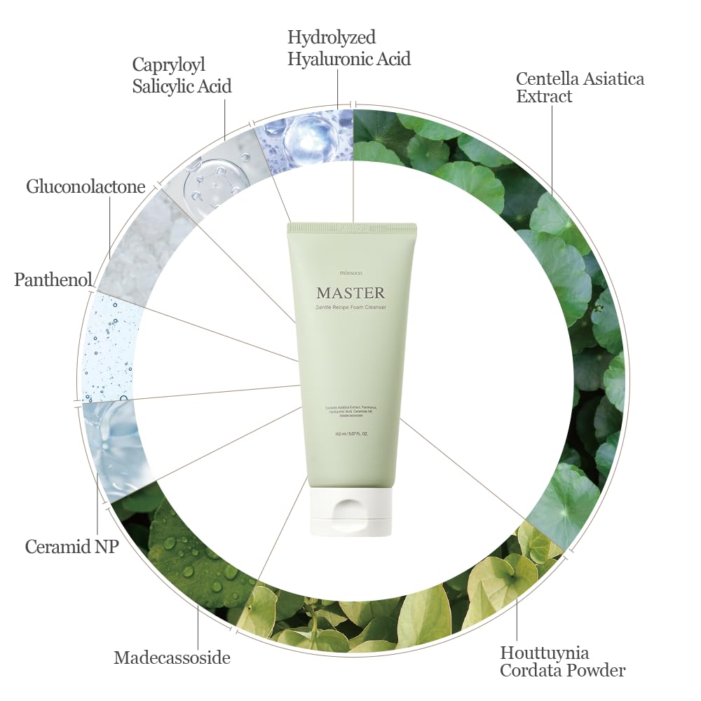 mixsoon foam in hand illustrating soft lather and gentle cleansing benefit