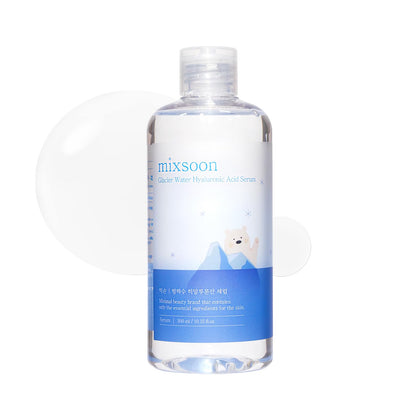 mixsoon front bottle of serum showing label and cooling hydration benefit