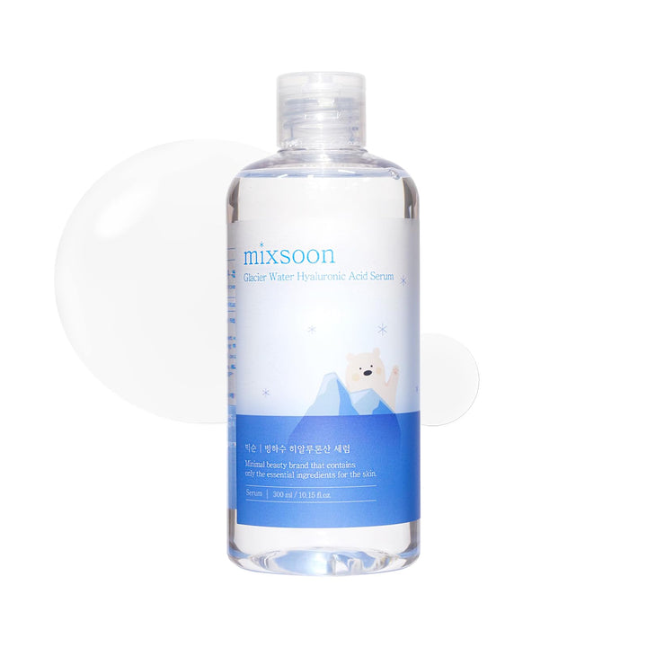 mixsoon front bottle of serum showing label and cooling hydration benefit