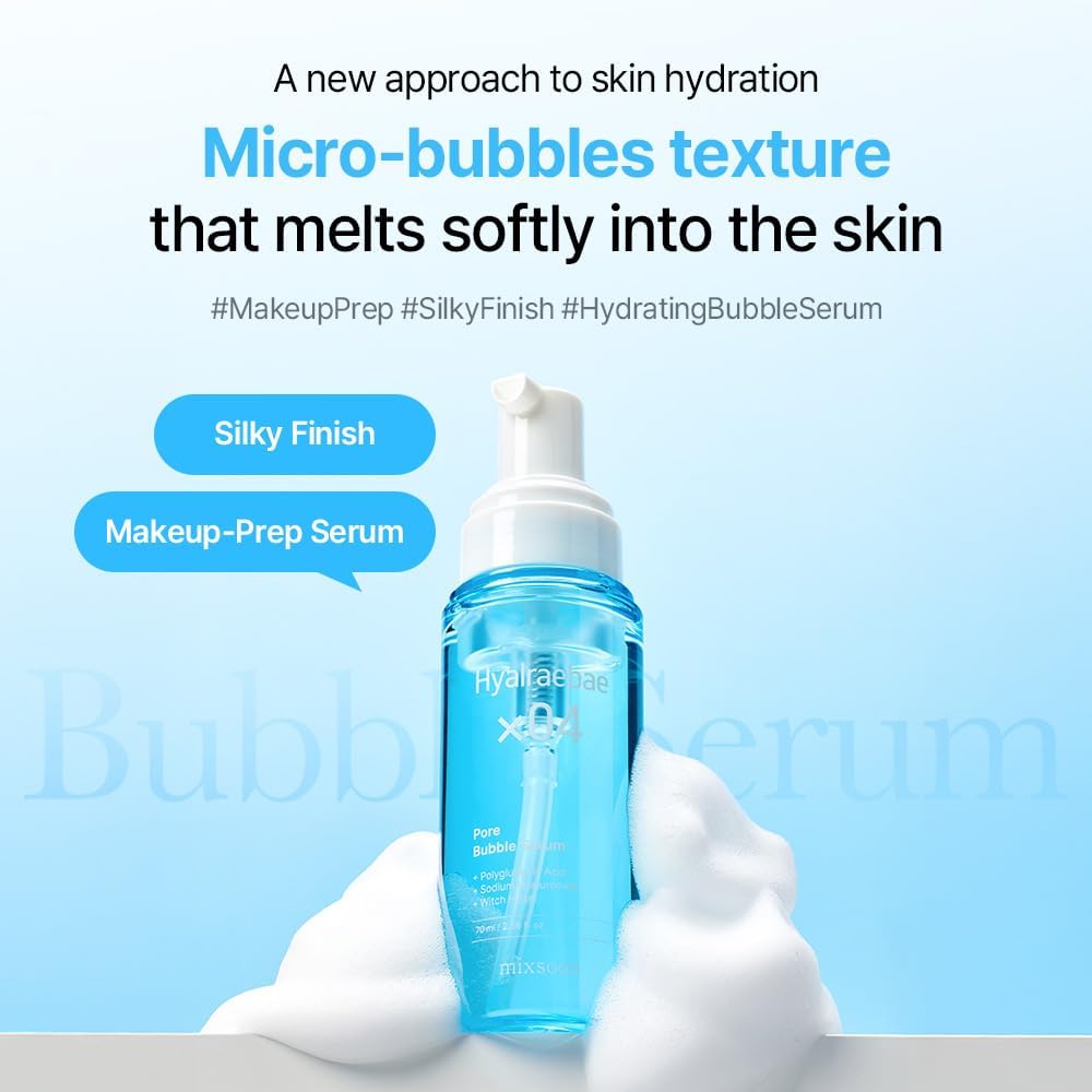mixsoon foam dispensing from pump demonstrating airy texture benefit