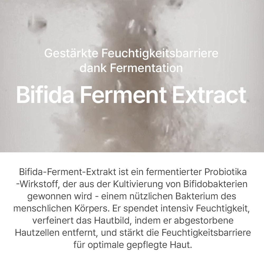 mixsoon label close-up highlighting bifida ferment ingredient and clarity benefit