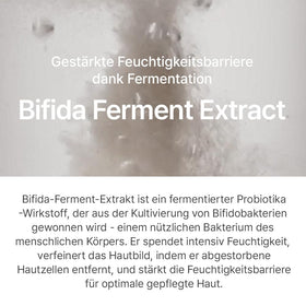 mixsoon label close-up highlighting bifida ferment ingredient and clarity benefit