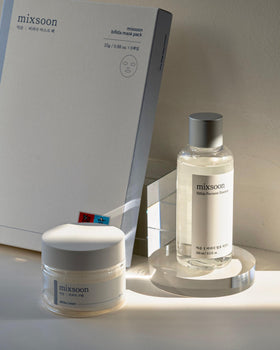 mixsoon cream in bathroom setting conveying nightly routine comfort and calm