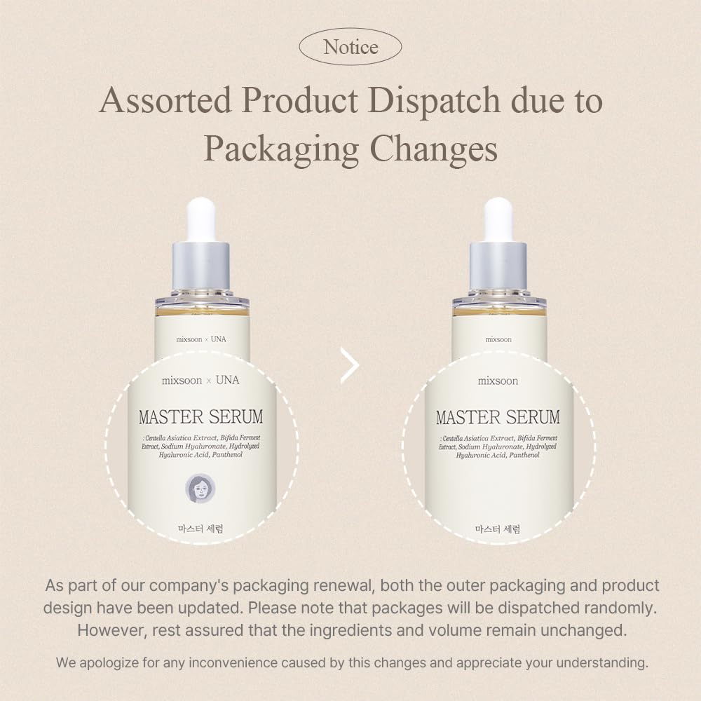 mixsoon Master Serum dropper releasing lightweight serum texture, fast absorption