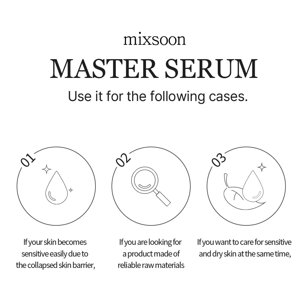 mixsoon Master Serum staged on bathroom shelf conveying daily skincare routine boost