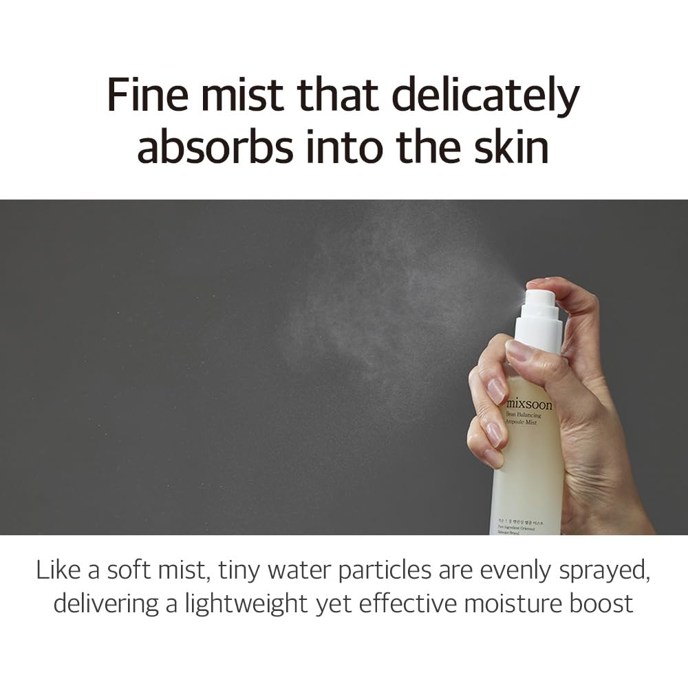 mixsoon mist refreshing makeup, revives dewy glow without heaviness