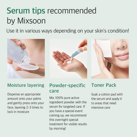 mixsoon packaging label displaying alcohol-free and cruelty-free benefits