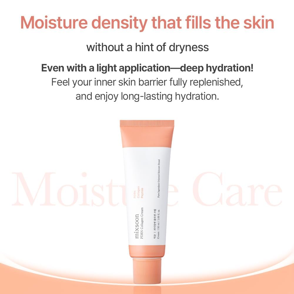 mixsoon cream on fingertips being applied for immediate moisturized feel