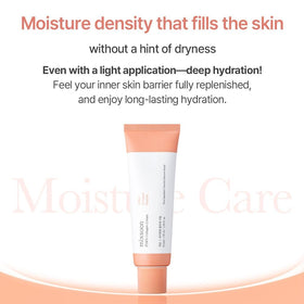 mixsoon cream on fingertips being applied for immediate moisturized feel