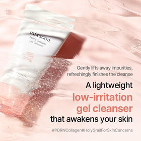 mixsoon pump and label close-up highlighting usage ease and ingredient callouts