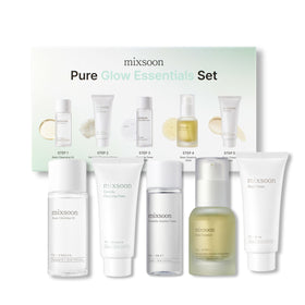 mixsoon front packaging showing compact travel-ready 5-step set and elegant design benefit: giftability