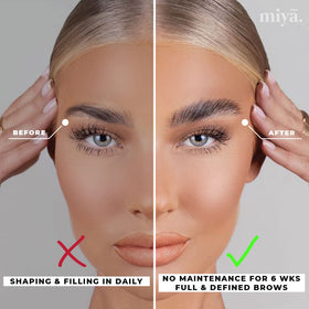 MIYA LASH lifting and setting lotions with tools for easy use