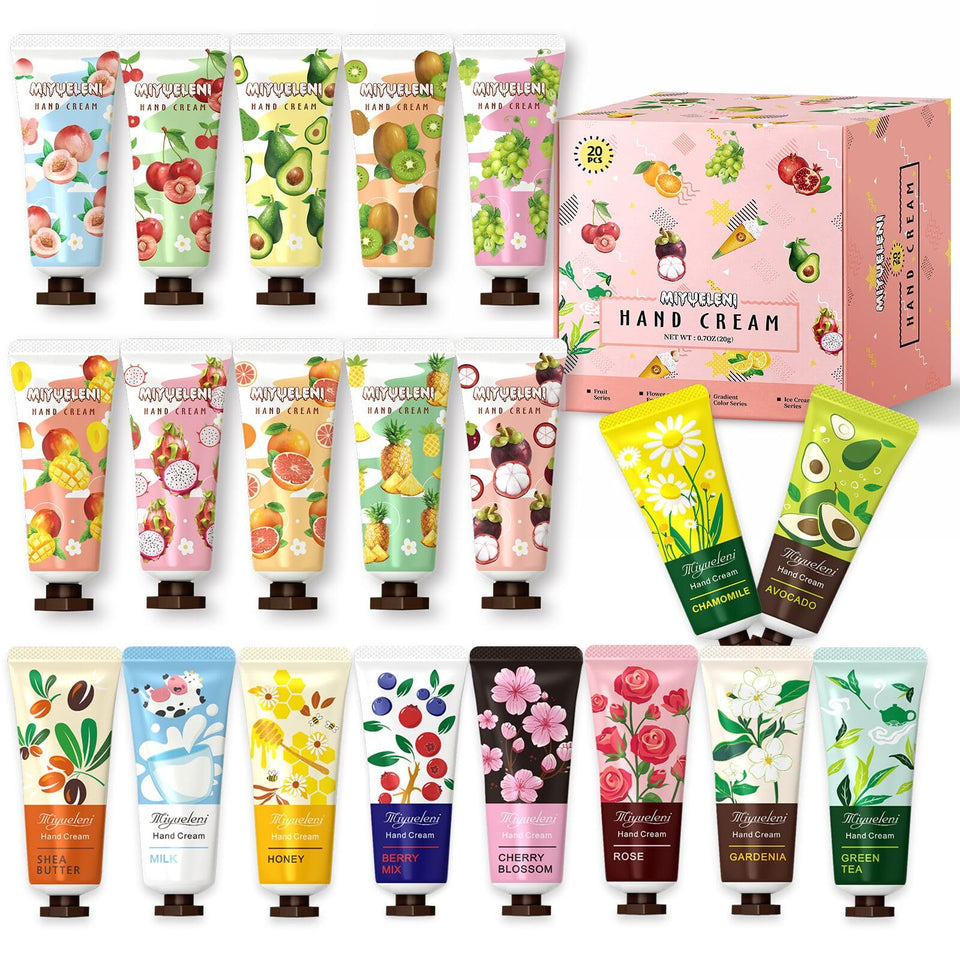MIYUELENI front packaging showing 20 tubes and variety benefit