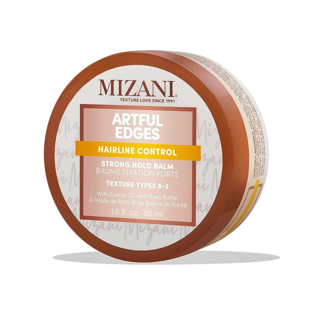 Mizani front jar view showing label and sleek packaging benefit