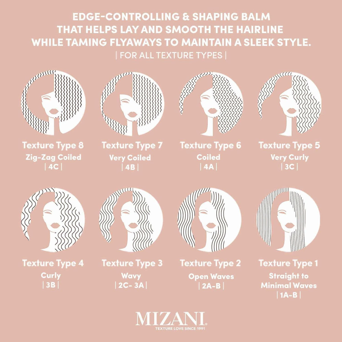 Mizani on bathroom counter in styling routine for everyday-ready benefit