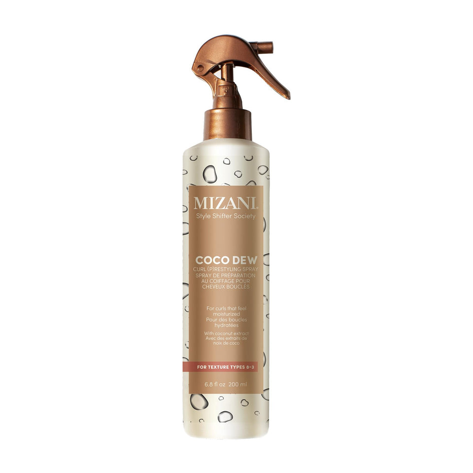 Mizani front packaging showing product name and benefit of curl hydration