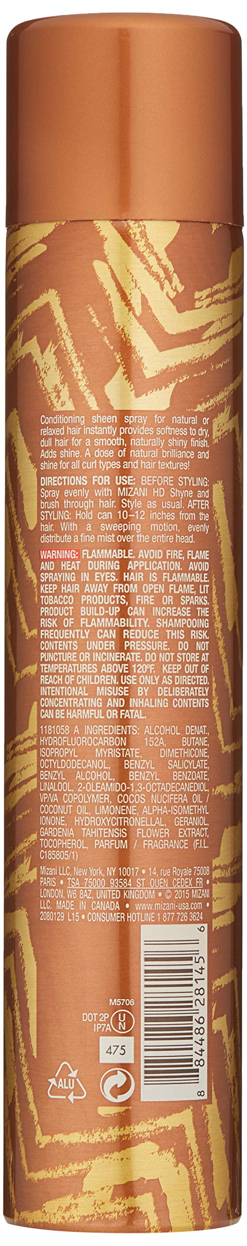 Mizani fine mist spraying to deliver lightweight shine