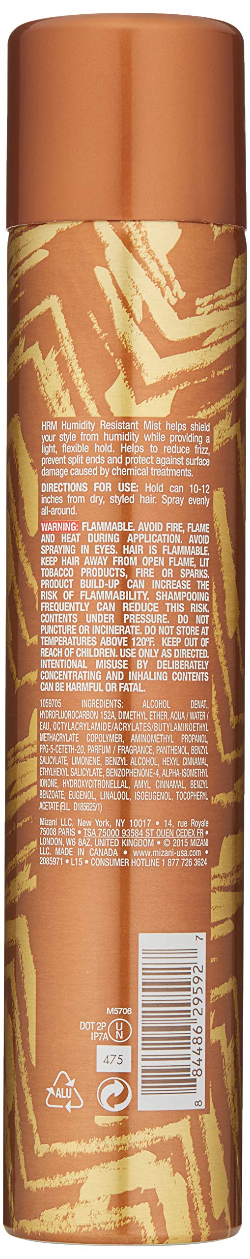 Mizani mist spray action closeup demonstrating even application