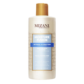 Mizani front packaging showing bottle and label, highlights hydration