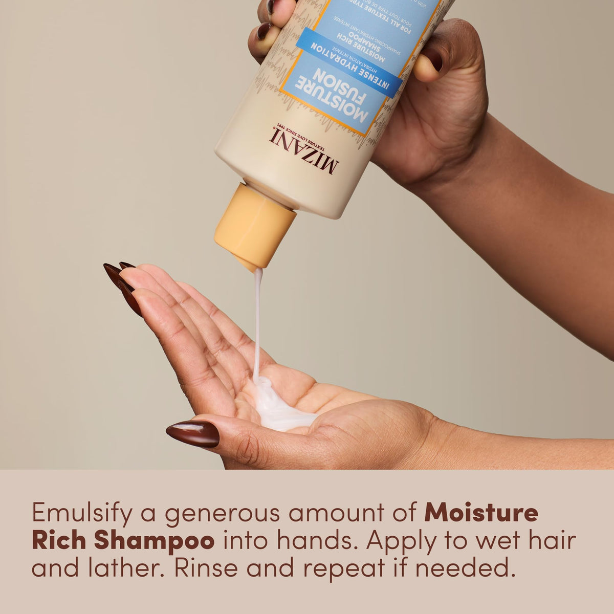 Mizani argan oil and cupuacu butter ingredients highlighting nourishment