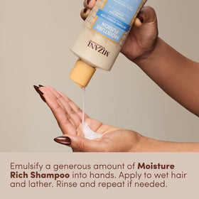Mizani argan oil and cupuacu butter ingredients highlighting nourishment