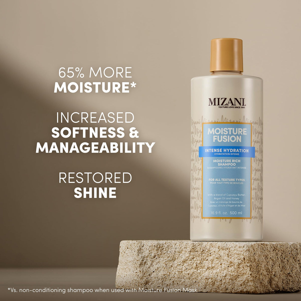 Mizani pump top close-up for easy dispensing and controlled use