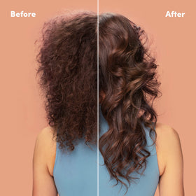 Mizani used during blowout demo showing frizz control and sleek finish