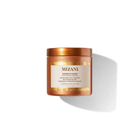 Mizani Strength Fusion front packaging showing product benefits and branding