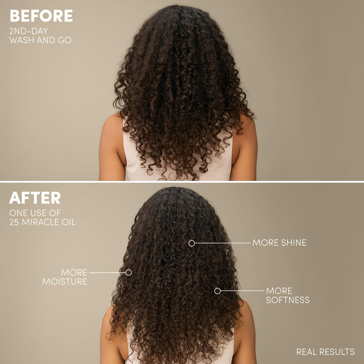 Mizani oil texture close-up demonstrating lightweight consistency for smooth absorption