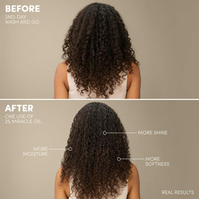 Mizani oil texture close-up demonstrating lightweight consistency for smooth absorption