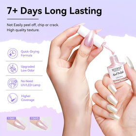 MIZHSE bottle in hand illustrating compact 7ml size for travel convenience