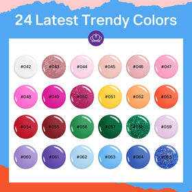 MIZHSE color swatches array highlighting shade variety and selection
