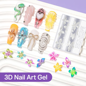 MIZHSE dual silicone pen with nail forms showing control for shaping benefit