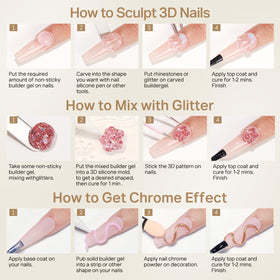 MIZHSE completed 3D nail art on hands in lifestyle scene highlighting durable shine