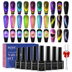 MIZHSE kit front packaging showing all bottles and magnet for easy home salon use