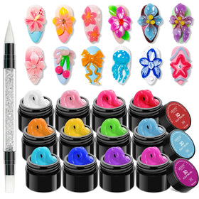 MIZHSE front packaging showing full 12-color sculpting set and pen, clear kit overview