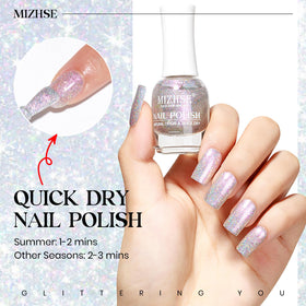 MIZHSE hand model wearing manicure showing salon-quality result benefit