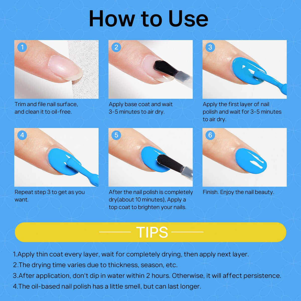 MIZHSE home manicure lifestyle scene showing quick dry convenience