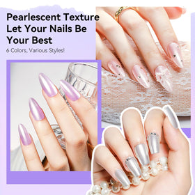 MIZHSE polish applied on fingers demonstrating quick-dry glossy manicure