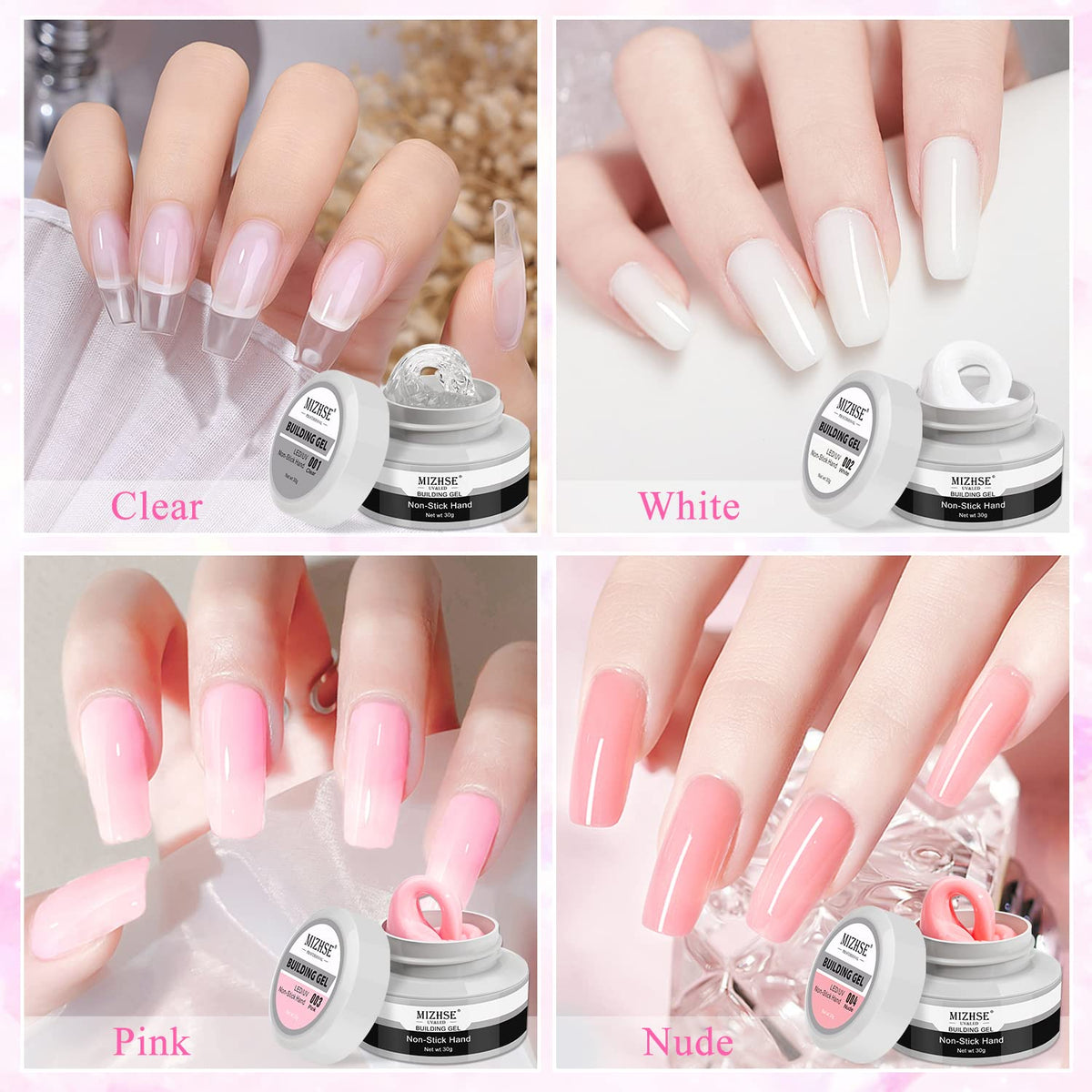 MIZHSE nail artist in salon using the gel to create sculpted 3D nail art