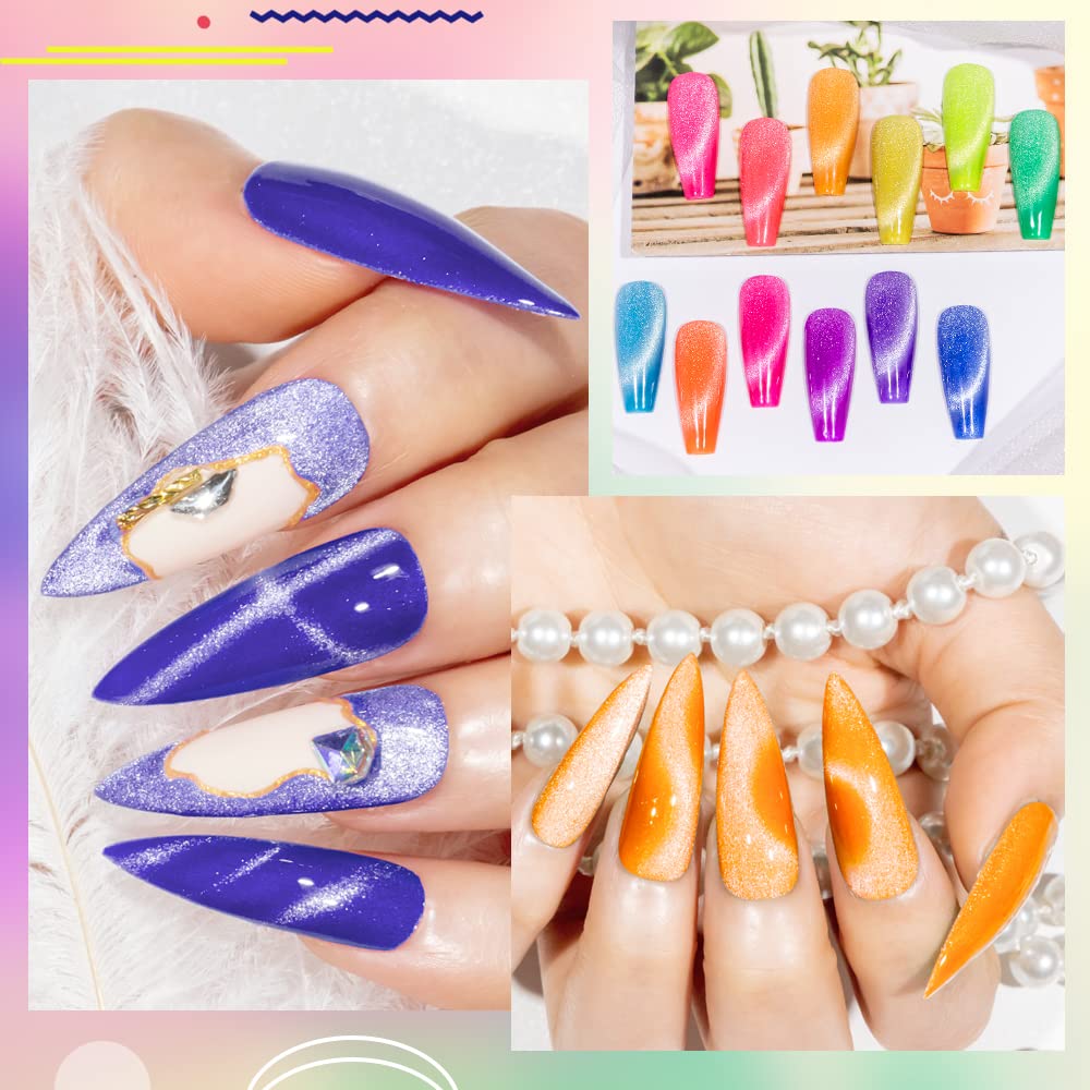 MIZHSE double-ended magnet and tools displayed for creating cat-eye lines