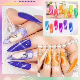 MIZHSE double-ended magnet and tools displayed for creating cat-eye lines
