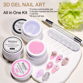 MIZHSE mini nail file beside jars to show scale and quick finishing capability
