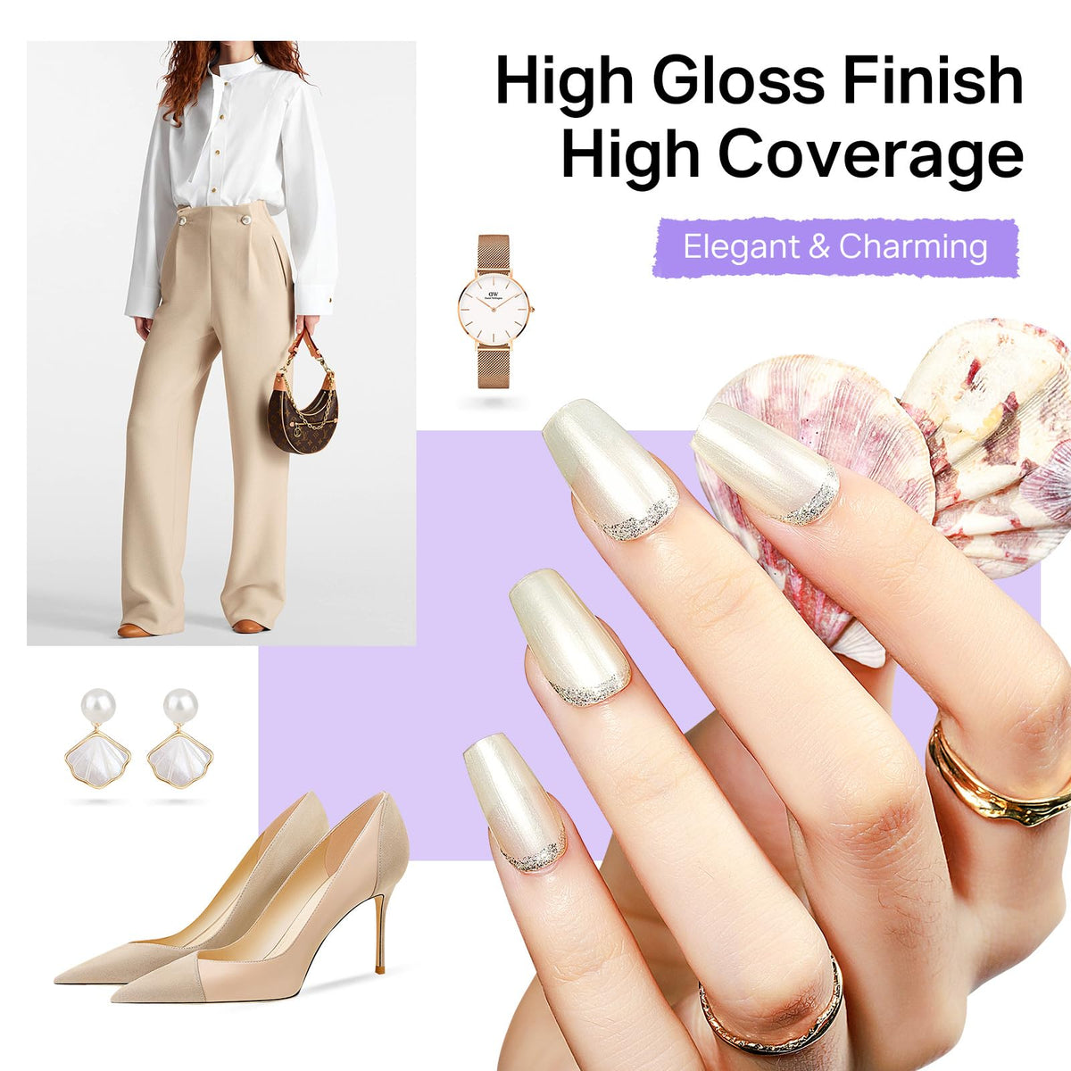 MIZHSE layered nail art using multiple shades for creative design benefit