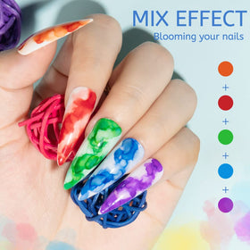 MIZHSE open box contents displaying all 12 bloom gel inks for quick selection