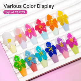MIZHSE open pots display with twelve vibrant gel colors, easy color selection