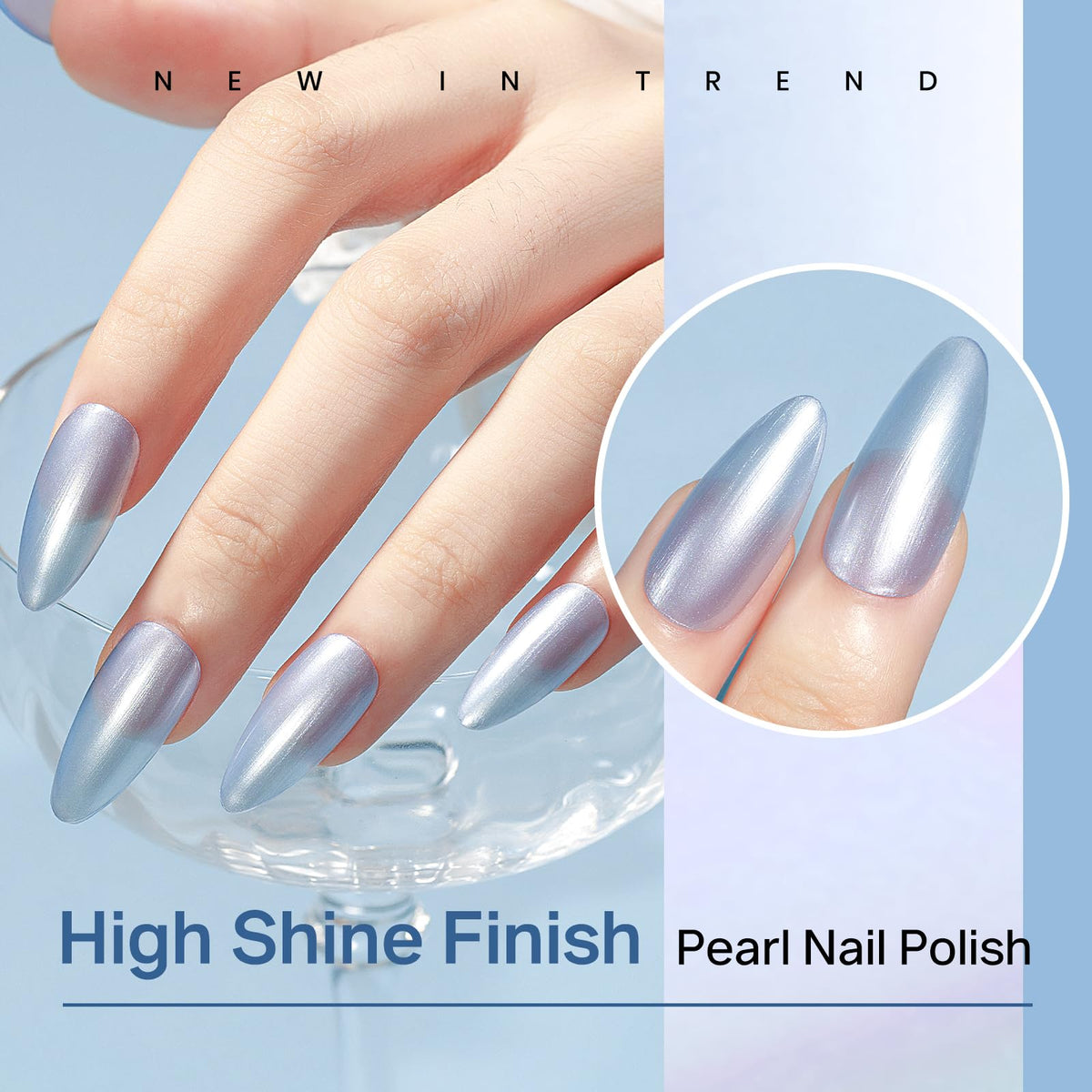 MIZHSE polish applied on fingernails demonstrating salon-like finish and durability