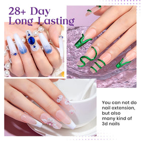 MIZHSE jar next to typical nail tools showing 60g scale and travel-friendly size