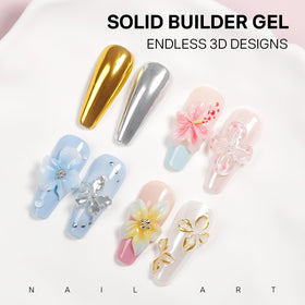 MIZHSE flexible silicone mold close-up, consistent 3D shapes for nails