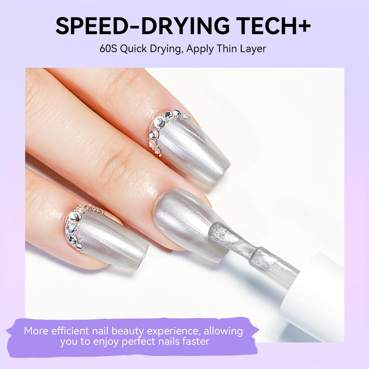 MIZHSE texture close-up revealing pearly shimmer and glossy finish